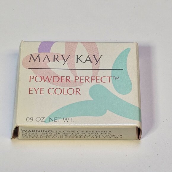 Mary Kay‎ Powder Perfect Eye Color - Brilliant Blue #5525 - NIB Old Stock - Picture 2 of 5
